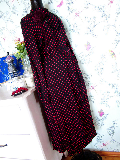 Vintage dots puntík šaty — foto 3