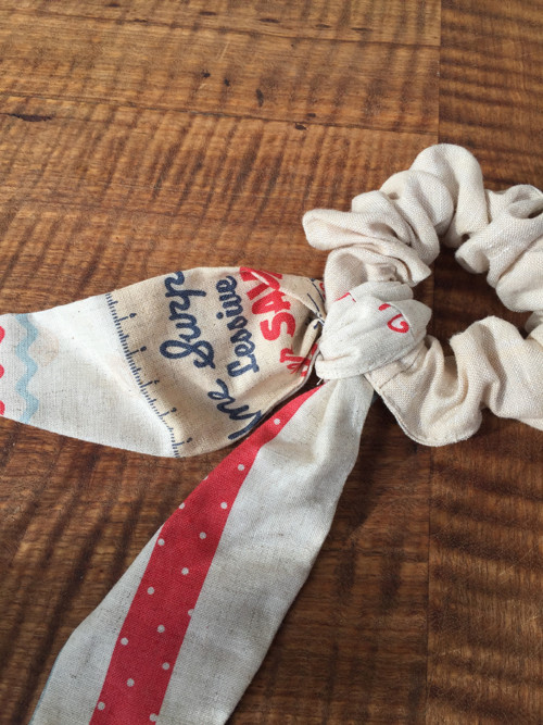 Lněná francouzská...scrunchie — foto 5