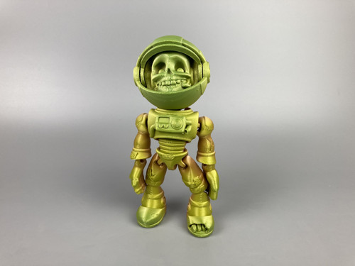 Astronaut kostlivec - duhová, 3D tisk — foto 5