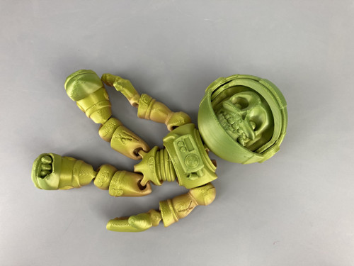 Astronaut kostlivec - duhová, 3D tisk — foto 4