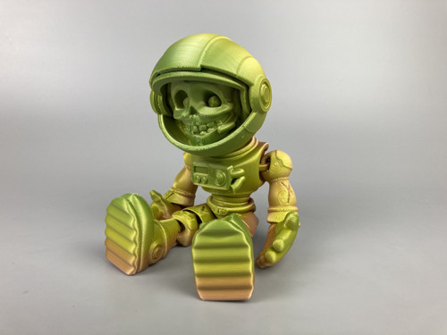Astronaut kostlivec - duhová, 3D tisk — foto 2