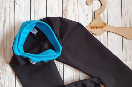 Dětské zimní softshellové kalhoty- černá — foto 3