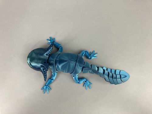 Axolotl - 25 cm, oceánová, 3D tisk — foto 5