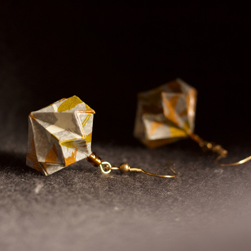 Origami náušnice – jeřábi — foto 2