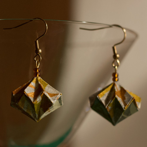 Origami náušnice – jeřábi — foto 4