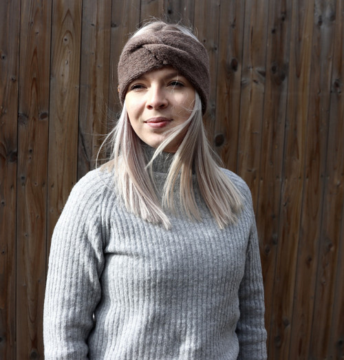 Maxi čelenka hnědá — foto 2