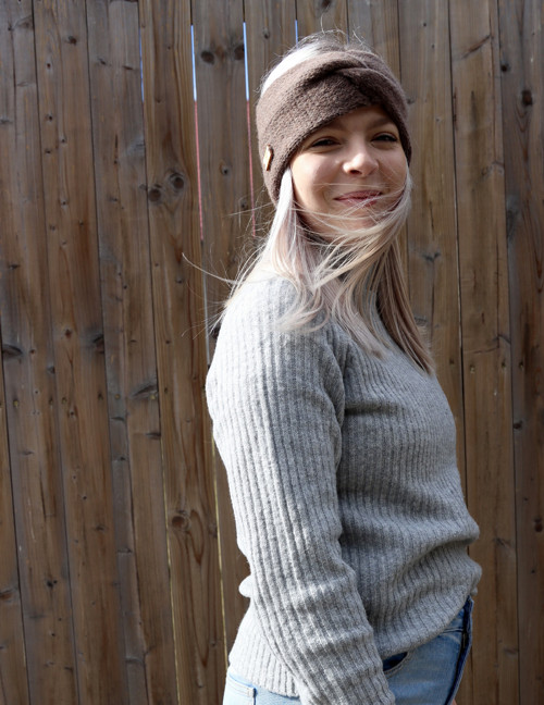 Maxi čelenka hnědá — foto 5