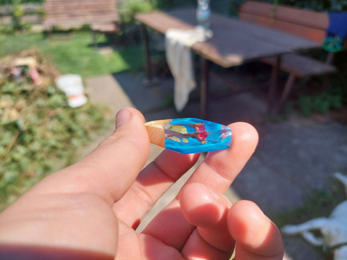 Přívěsek s růží - jasan — foto 3