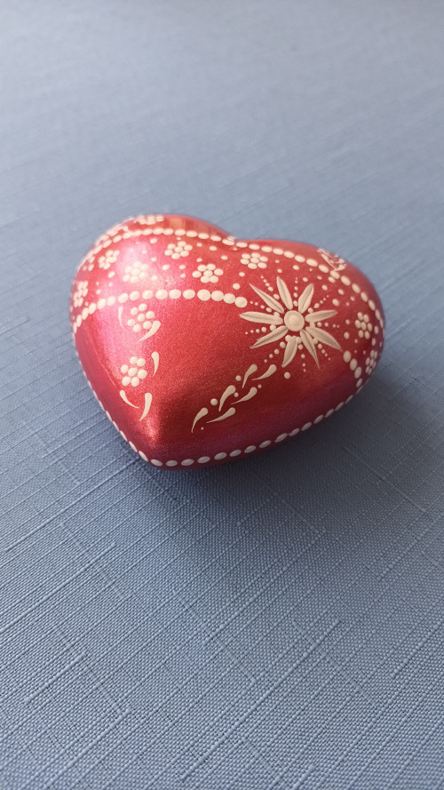 Malovaný kámen srdce — foto 2