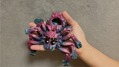 Krystalový Pavouk - 12,5 cm - 3D Tisk — foto 2