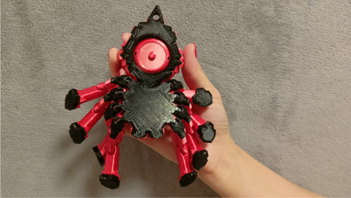 Krystalový Pavouk - 12,5 cm - 3D Tisk — foto 5