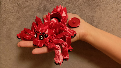 Krystalový Pavouk - 12,5 cm - 3D Tisk — foto 2