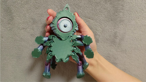 Krystalový Pavouk - 12,5 cm - 3D Tisk — foto 5