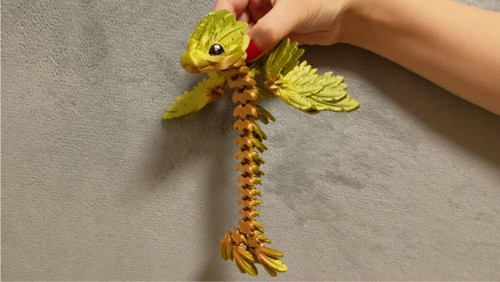 Mládě Opeřeného Hada - 23 cm - 3D Tisk — foto 3