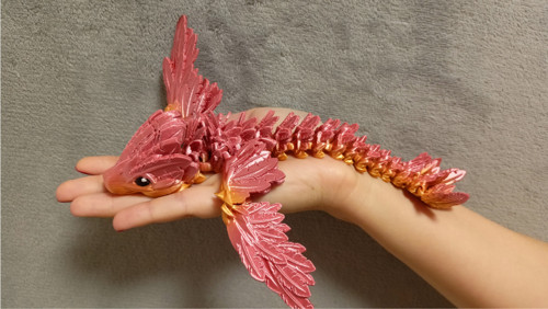Mládě Opeřeného Hada - 23 cm - 3D Tisk — foto 2