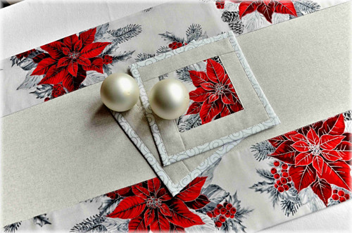 Prostírání pod hrníček - Divin silver Christmas — foto 3