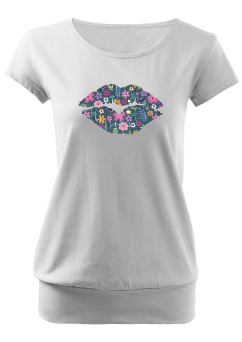 Dámské tričko "Floral Lips" — foto 2