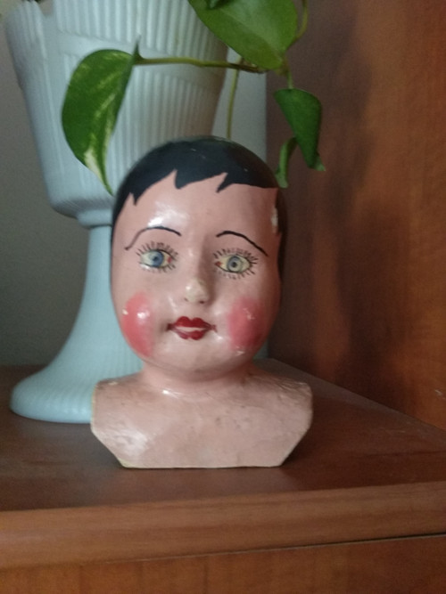 Hlavička starožitné panenky — foto 5