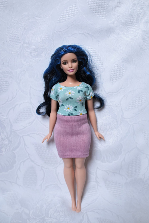 Barbie - baculka - jeans sukně — foto 2