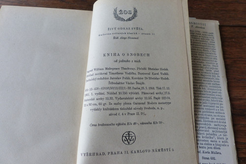 Kniha o snobech, W. M. Thackeray, 1951 — foto 4