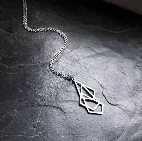 Ocelový náhrdelník*geometrický — foto 2