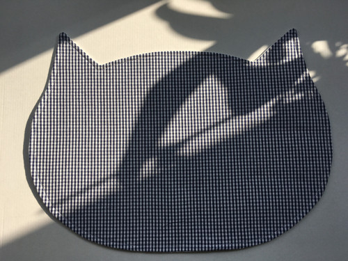Dětské prostírání kočička kostka tmavě modrá — foto 3