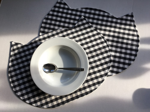 Dětské prostírání kočička černá kostka — foto 2