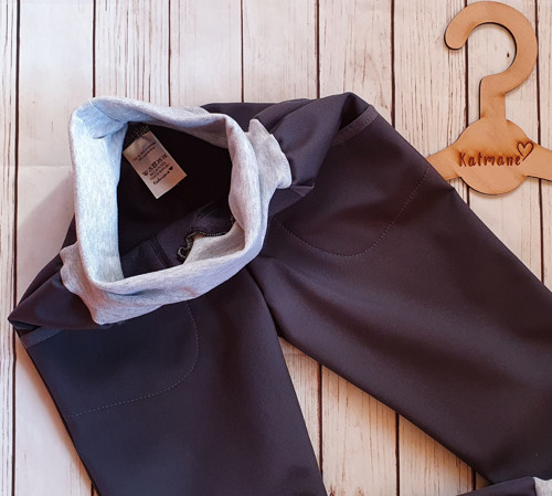 Dětské zimní softshellové kalhoty-šedá — foto 3
