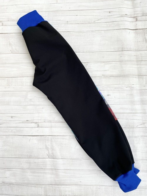 Softshell kalhoty Trojúhelník/modrá/černá podzim — foto 3