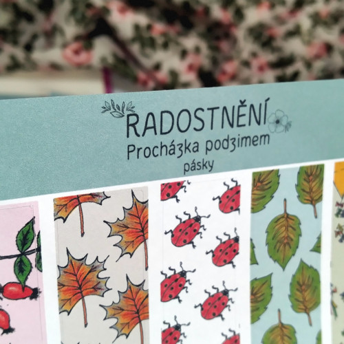 Samolepky "Pásky" - Procházka podzimem — foto 2