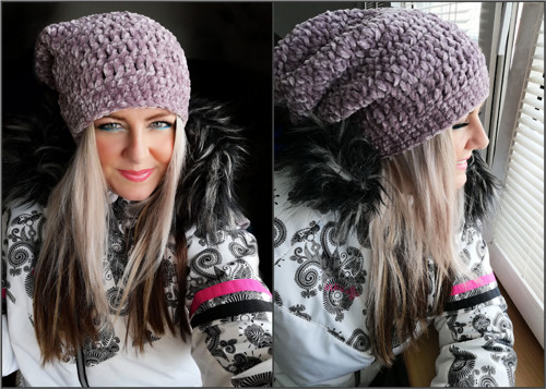 Sametová háčkovaná houmeleska /SKLADEM — foto 3