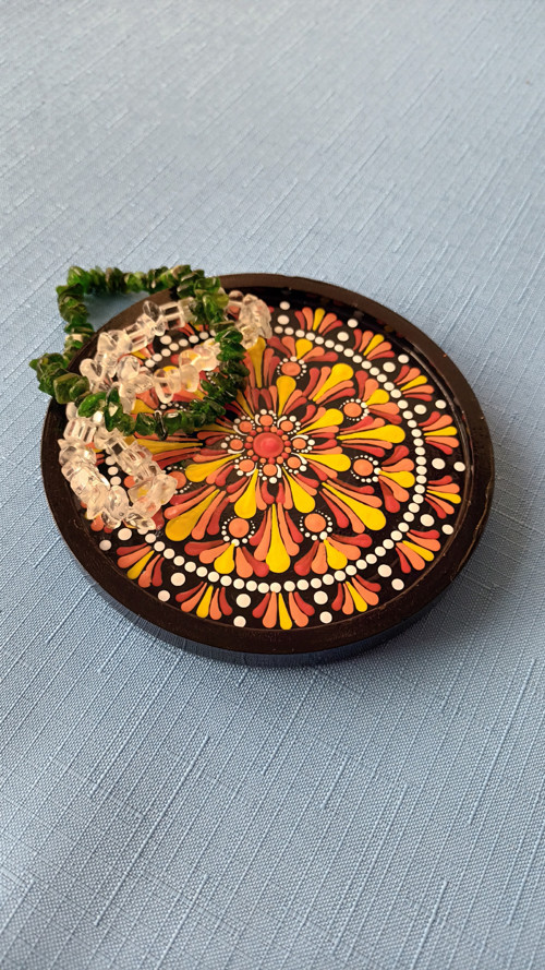 Odkládací talířek - šperkovník, mandala — foto 3