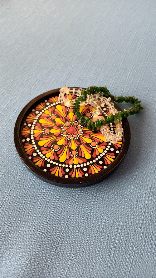 Odkládací talířek - šperkovník, mandala — foto 2