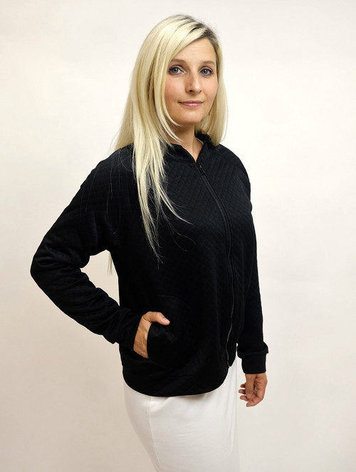Tepláková bundička styl bomber — foto 2
