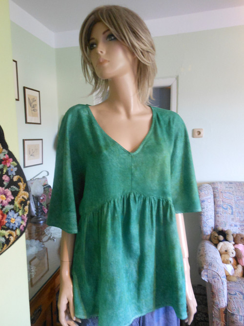 Boho plátěná tunika, vel.46 — foto 2