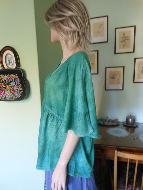 Boho plátěná tunika, vel.46 — foto 3