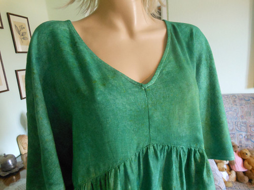 Boho plátěná tunika, vel.46 — foto 4