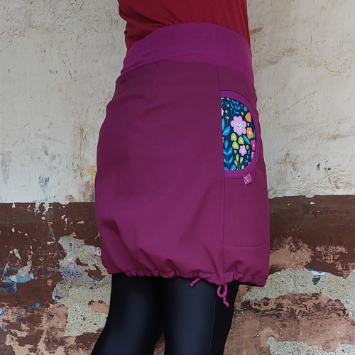 Hřejivá softshellka lila — foto 3