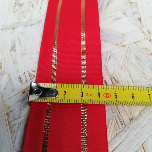 Ozdobná stuha s lurexem, š. 4cm. — foto 2