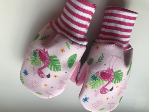 Softshellové rukavice-růžový plameňák — foto 6