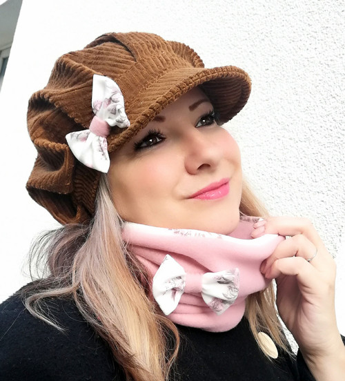 Pudrová růžová čelenka flees — foto 5