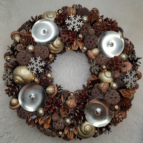 Adventní věnec zlatý — foto 2
