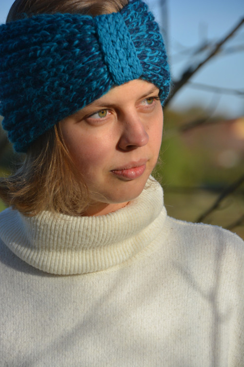 Čelenka melír barevný tyrkysový — foto 5