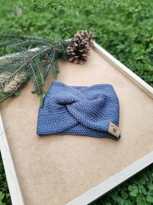 Twist čelenka- ocelově modrá — foto 4