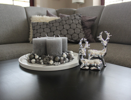 Adventní svícen antracitový — foto 3