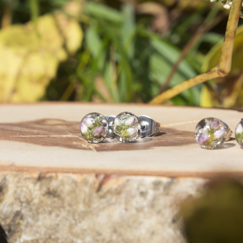 Vřesové mini náušnice 6 mm — foto 6