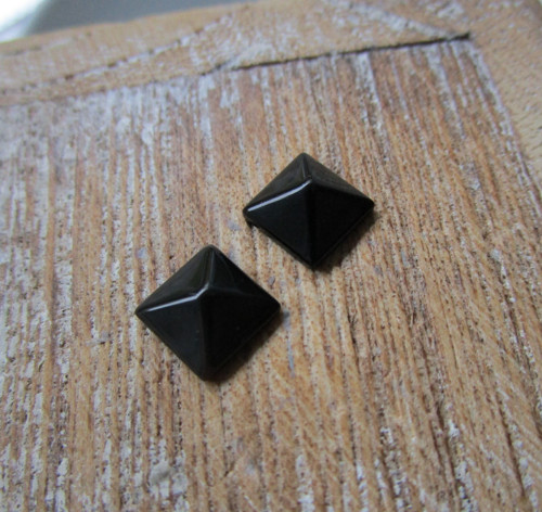 Obsidián černý (tvary do šperků - PÁR) — foto 3