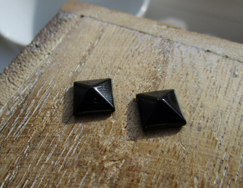 Obsidián černý (tvary do šperků - PÁR) — foto 5