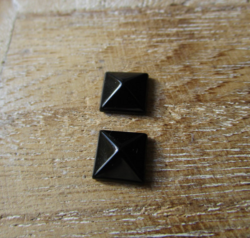 Obsidián černý (tvary do šperků - PÁR) — foto 3
