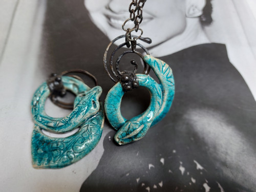 Náhrdelník, Tyrkys Snakes — foto 3